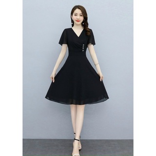 (HCM) Đầm xoè voan chiffoan hàng cao cấp thời trang hàn quốc siêu xinh xắn , tiểu thư hàn quốc KB FASHION