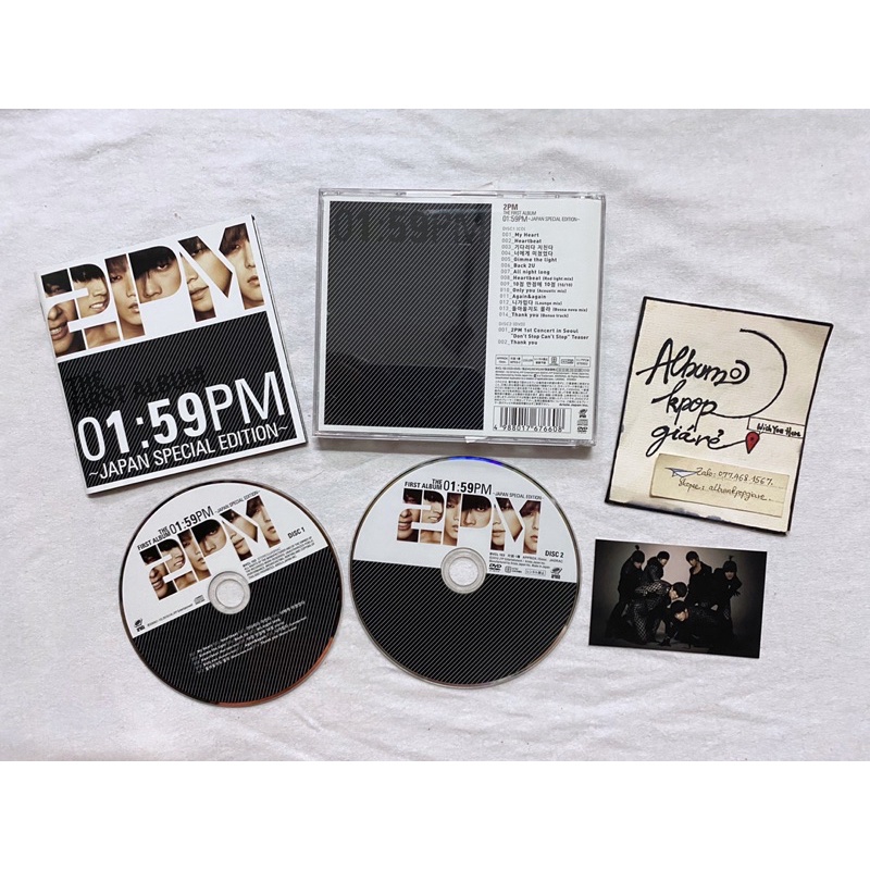 2PM album Nhật Japan Special Edition 01:59PM đã khui seal, gồm CD