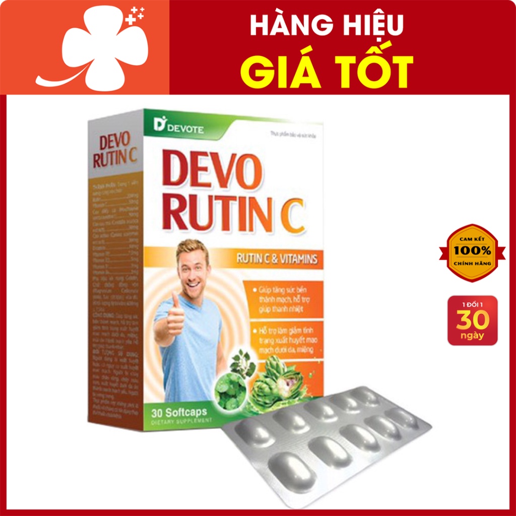 Devo Rutin C có tác dụng gì trong việc tăng cường sức bền thành mạch?
