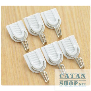 Bộ 6 Móc Treo Khóa Dán Tường ,Vỉ 6 Móc Dán Tường Treo Đồ Dùng Siêu Dính-GD324-Vi6Moc