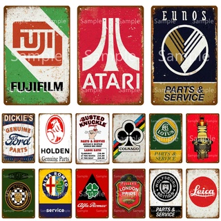Cổ Điển Eunos Alfa Romeo Lotus Phần Dịch Vụ Mảng Bám Vintage Động Cơ Ô Tô Dấu Hiệu Trang Trí Trò Chơi Atari Poster Nhà Để Xe Trang Trí YL046