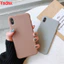 Ốp điện thoại silicon màu trơn hợp thời trang cho Oppo A12 A12E A7 A5S A3S R17 Pro