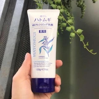 Sữa rửa mặt Hatomugi chiết xuất Ý Dĩ sữa rửa mặt nhật bản dưỡng da, ngừa mụn