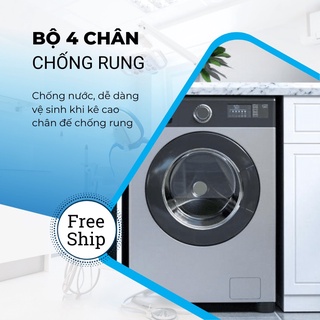 Chống rung máy giặt Proki đế cao su đặc chống rung lắc, va đập, trơn trượt và tủ lạnh, tủ sấy, đồ gia dụng