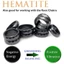Yoo Mịn Đen Hematite Ban Nhạc Nhẫn Nữ Trang Sức Cặp Đôi Đá Tự Nhiên Nam Châm Phẳng Chữa Bệnh