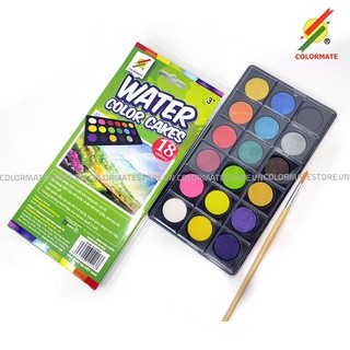 Màu nước Colormate dạng nén hộp 18 màu - COLORMATE