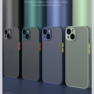 Ốp Lưng Chống Sốc Giáp Mờ Cho iPhone 15 14 13 Pro max 11 12 13 14 Pro 14 Plus X XS max XR Ốp Lưng Silicon Sang Trọng Trong Suốt Cứng PC Cover Capa T06