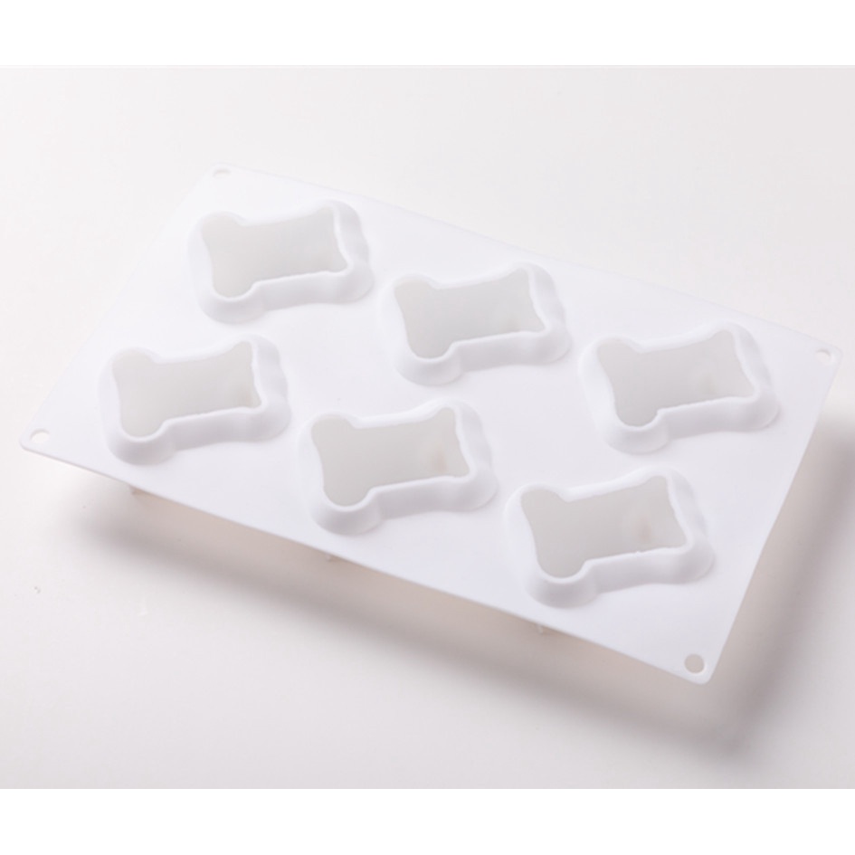 Khuôn silicone làm bánh đá viên DIY tạo hình con heo 6 ngăn cho nhà bếp