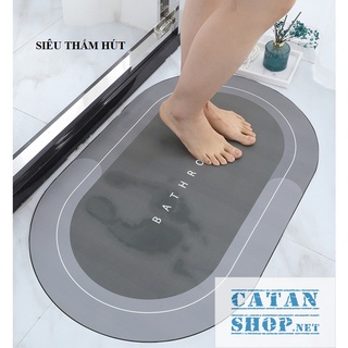 Thảm chùi chân Hút Nước Siêu Thấm - Thảm Lau Chân Siêu Dày, đế cao su chống trượt(40 * 60 cm)GD547-TLauChanSili