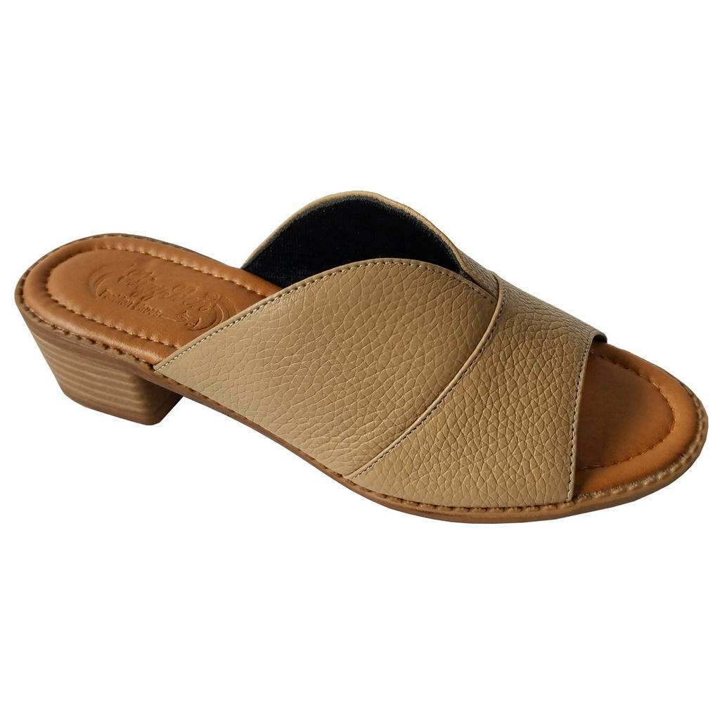 Dép Cao Gót Nữ BIGGBEN Da Bò Thật Cao 4cm HKD686