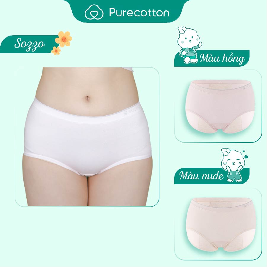 Ảnh Quần lót chống tràn nguyệt san Purecotton chất liệu sợi sồi cao cấp Sozoo Paintie PC082 1