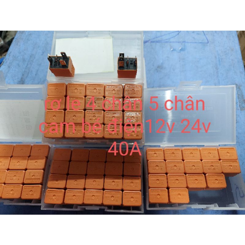 Rơ le 12v,24v loại nhỏ. rơ le 4 chân, rơ le 5 chân . loại 40A | Shopee ...
