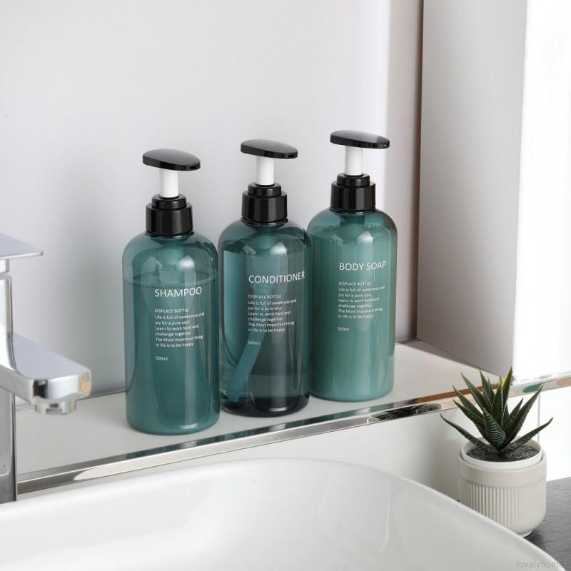 Set 3 chai rỗng đựng xà phòng dung tích 500ml tiện lợi khi đi du lịch ...