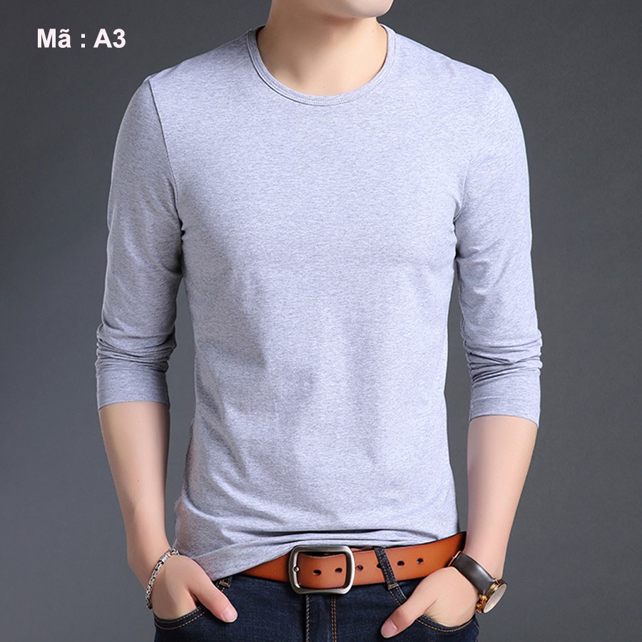 [RẺ VÔ ĐỐI] Combo bộ Áo thun nam dài tay cổ tròn đủ màu
