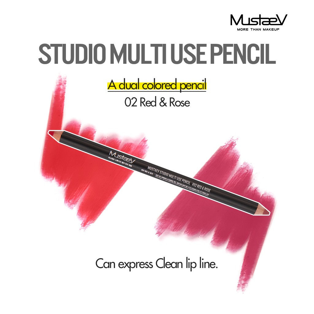 Ảnh Chì kẻ mắt MUSTAEV Studio Multi Use Pencil cao cấp (2g) 1