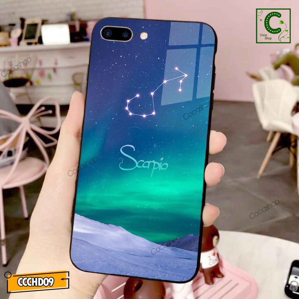 Ốp lưng iphone mặt kính cung hoàng đạo - Cung Bọ Cạp - 6/6plus/6s/6splus/7/7plus/8/8plus/x/.....