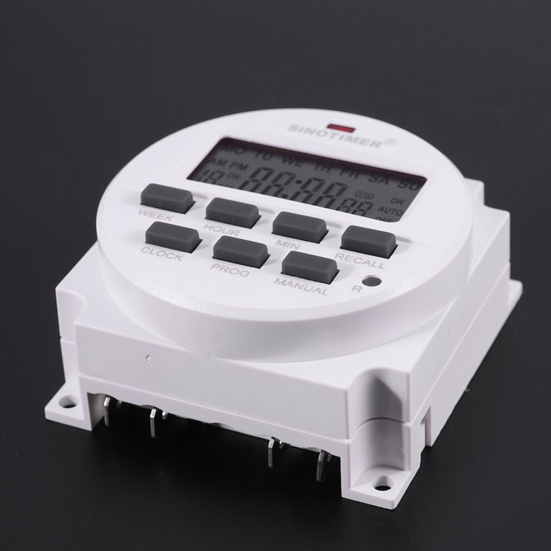 Sinotimer Tm618H-2 220V Ac Công tắc thời gian kỹ thuật số Điện áp đầu ra 220V 7 ngày Công tắc hẹn giờ lập trình hàng tuần cho ứng dụng đèn