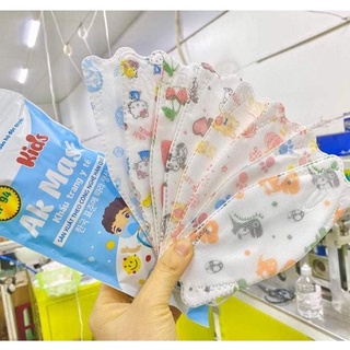 Combo Sét 150 Chiếc Khẩu Trang 4D KF94 1 Túi 10 Chiếc Hoạ Tiết Cho Bé từ(3-10 tuổi) Kháng Khuẩn, Chống Bụi Mịn