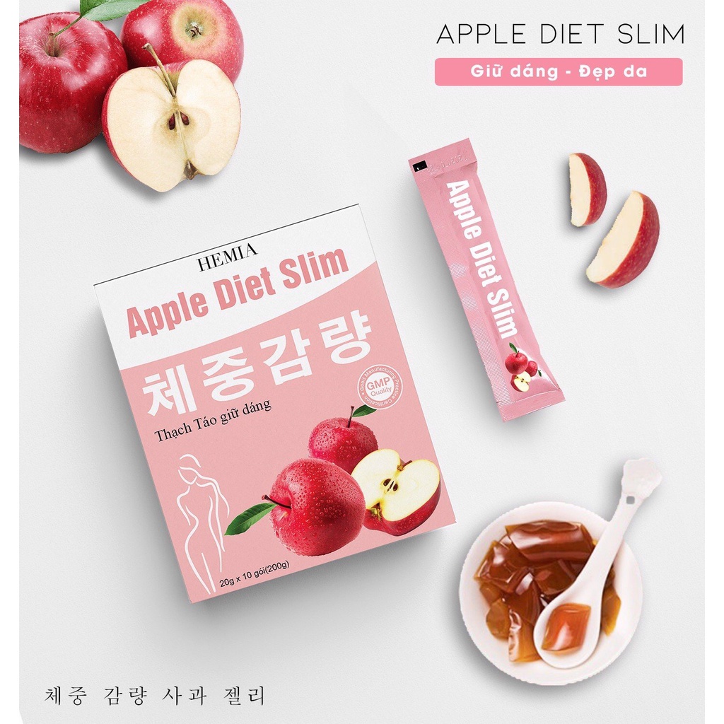 Ảnh Kẹo táo Hemia 1 hộp 8 gói tác dụng giảm cân an toàn hiệu quả tại nhà từ một liệu trình 4