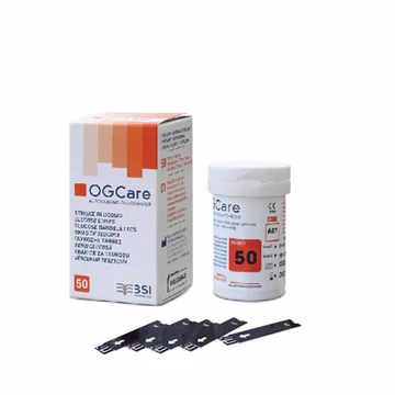 que thử đường huyết Ogcare 50 que, 25 que chính hãng, (dùng cho máy đo đường huyết ogcare)