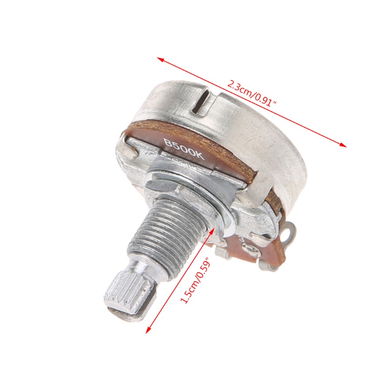 ELEGA B500K Potentiometer Splined Đàn Guitar Điện Hiệu Ứng Bass Amp Tone Âm Phần
