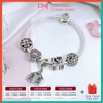 [Hàng cao cấp] Vòng tay bạc 925 cao cấp dành cho nữ - Vòng tay charm bạc I LOVE MOM FOREVER, tình yêu gia đình - DNB016 — ảnh 1
