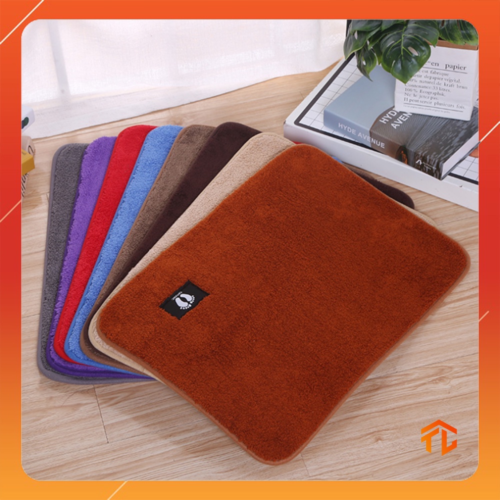 Thảm lau chân chùi chân chất liệu len nỉ mịn, thấm hút nước cực tốt kích thước 36×56