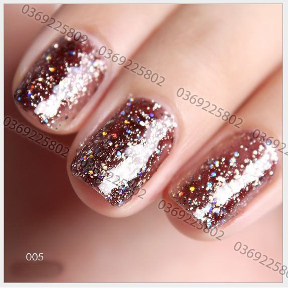 Sơn gel AS set 6 màu nhũ KC