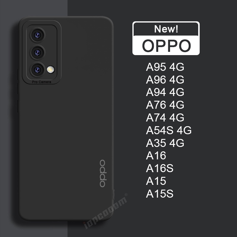 Mới Ốp Điện Thoại Silicon Mềm Mặt Nhám Màu Kẹo Cho oppo a96 a95 a94 a76 a74 a54s a57 a35 a16 a16s a15 a15s f19 pro 4g