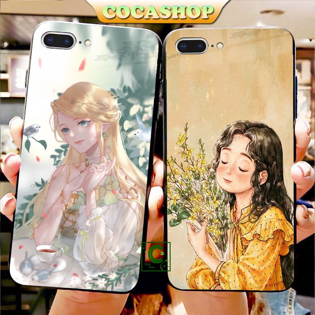 Ốp iPhone Mặt Kính Nano Dẻo - Vẻ Đẹp Dịu Dàng Của Em