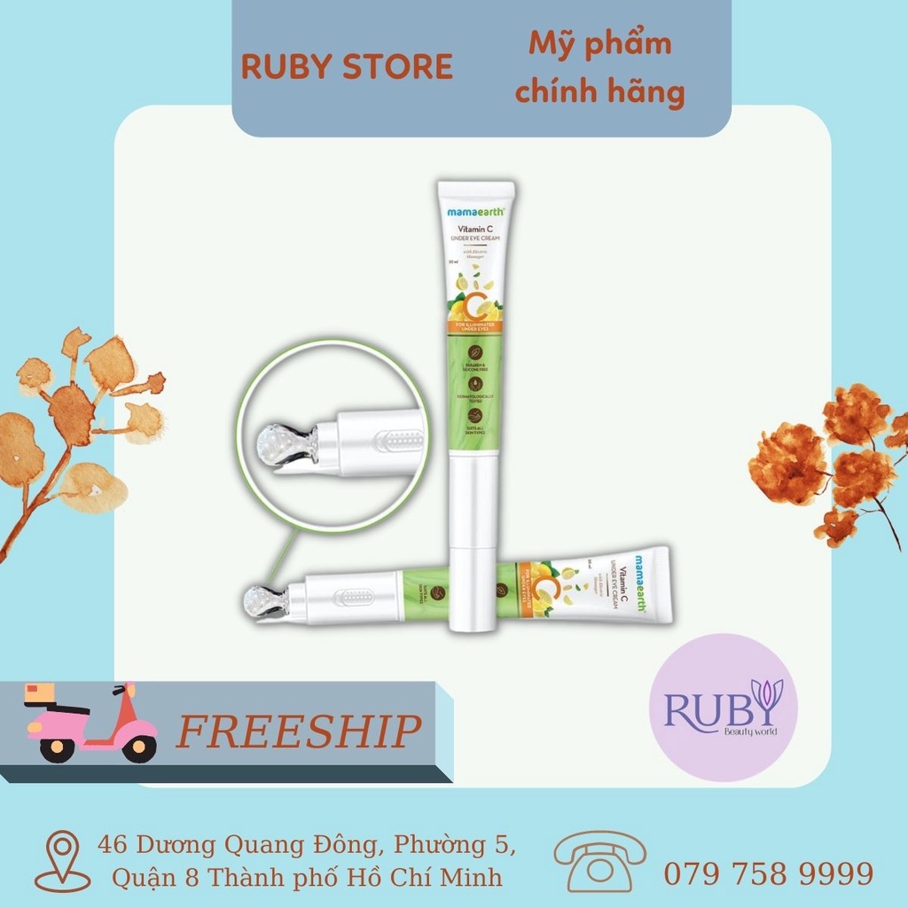 Mamaearth Vitamin C Under Eye Cream Kem mắt sáng da giảm nhăn 20ml Shopee Việt Nam