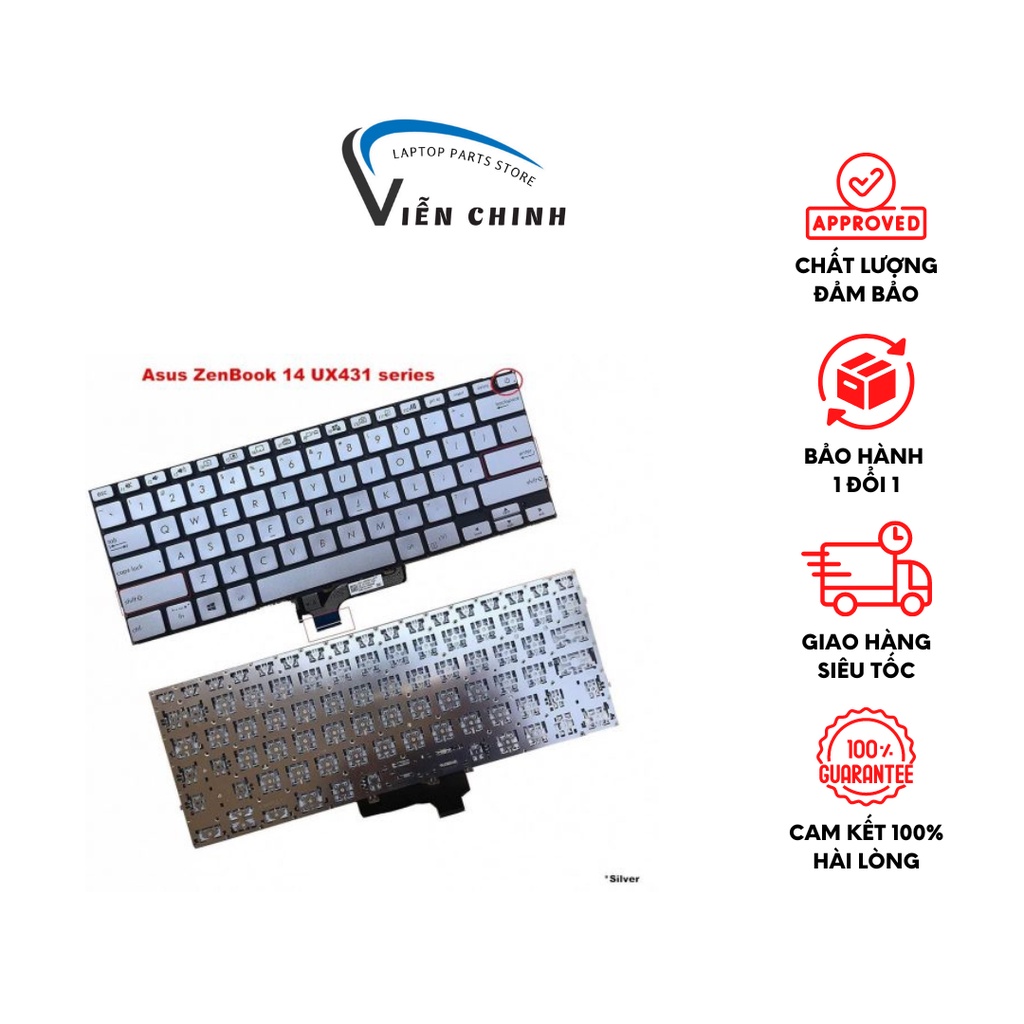 K KYUER 47Wh C21N1833 Laptop Akku für Asus VivoBook S14 S431 S431F