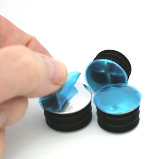 Mũ ống tròn màu đen Đầu ống Mũ trống Chèn cắm Nội thất Lỗ chân Bao 16mm ~ 50mm