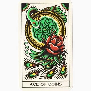 Bộ Bài Tattoo Tarot Ink & Intuition (Mystic House Tarot Shop) - Bài Gốc Authentic Chính Hãng 100%