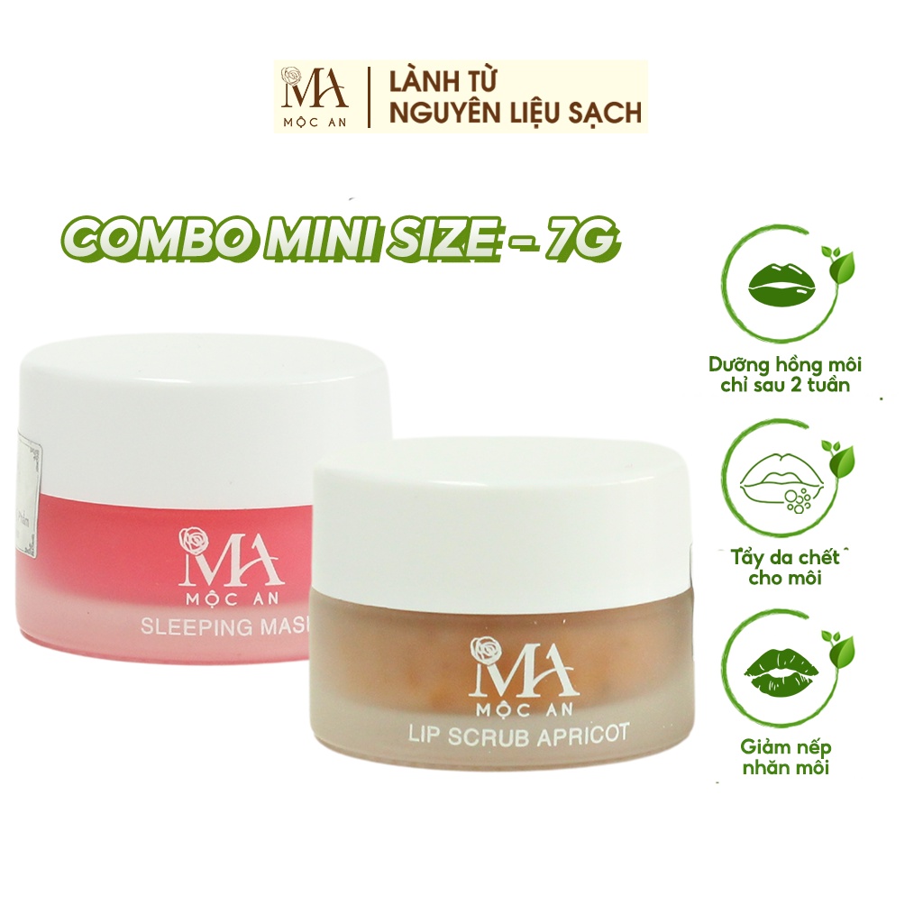 Mô tả Combo Giảm Thâm Môi Tẩy Da Chết Dưỡng Hồng Môi Mộc An Với 2 Bước Nhanh Chóng - 3