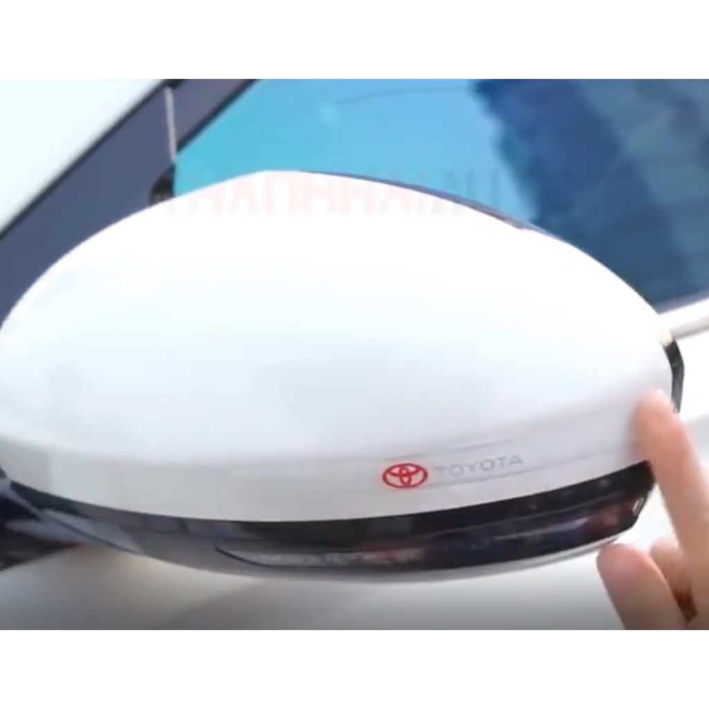 Bộ 10 miếng dán silicon tay, hõm, gương ô tô logo hãng xe TOYOTA Vios,Innova,Fortuner,Camry,Altis,Yaris,Prado,Hilux