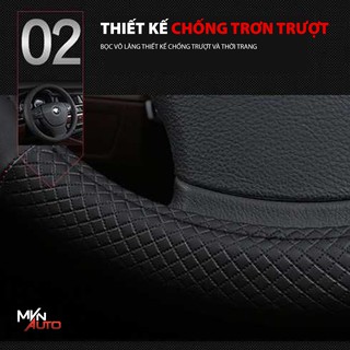 Bọc Vô Lăng Da Cao Cấp – Bọc Chống Trượt Khi Đánh Lái – Mvn Auto