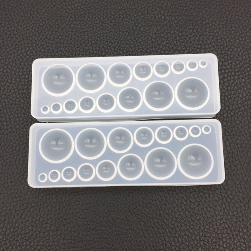 Wellb Khuôn Silicon Trong Suốt Tròn Hình Cầu Khuôn Fondant Khuôn Làm Arom