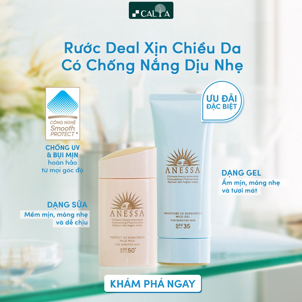 Ảnh Kem Chống Nắng Anessa Dưỡng Trắng, Kiềm Dầu, Cấp Ẩm SPF 50+ PA++++ 20ml/60ml/90g - Sữa Chống Nắng 4