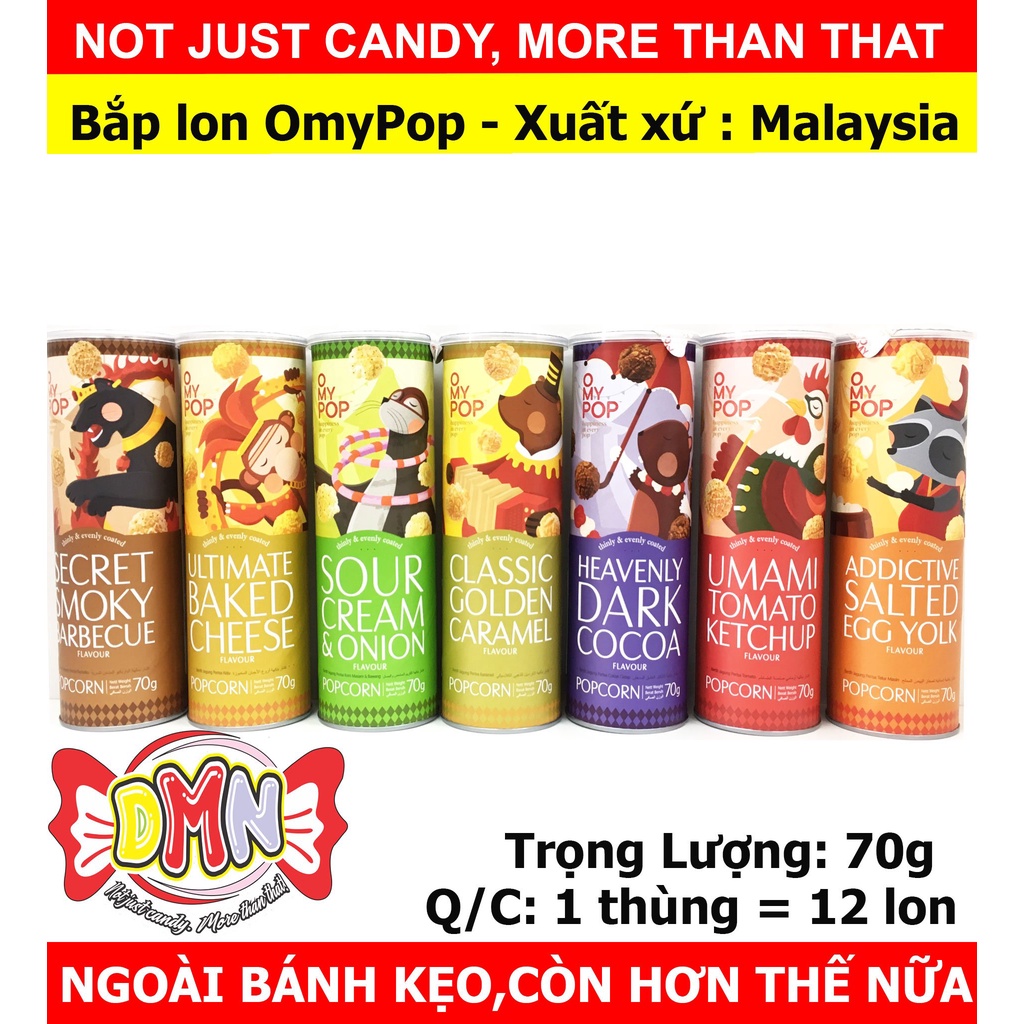 Snack bắp rang Omypop lon 70g | Shopee Việt Nam