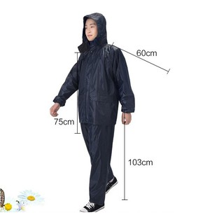 Quần áo mua đi mưa vải dù nón liền loại tót   - áo bảo vệ