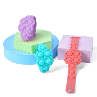 Unisex Vòng Tay Đồ Chơi Pop It Vòng Tay Dây Buộc Thuốc Nhuộm Chuột Tiên Phong Vòng Tay Pop It Đồng Hồ Bong Bóng Xếp Hình