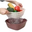 Bộ 6 Rổ Chậu Nhà Bếp Bằng Nhựa Cao Cấp Đựng Rau Củ