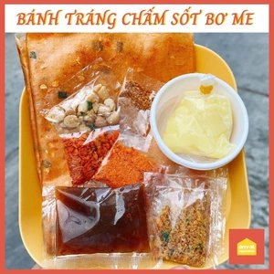 Bánh tráng dẻo tôm chấm sốt bơ me - Bánh tráng me bơ Tây Ninh siêu hot, ngon rẻ tiện lợi