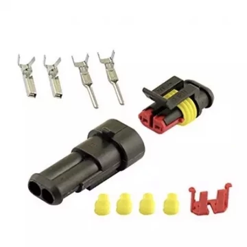 🔎Set 5 cặp giắc nối-gim-jack-đầu nối 2p - 2 dây chống nước chịu tải 10-13A