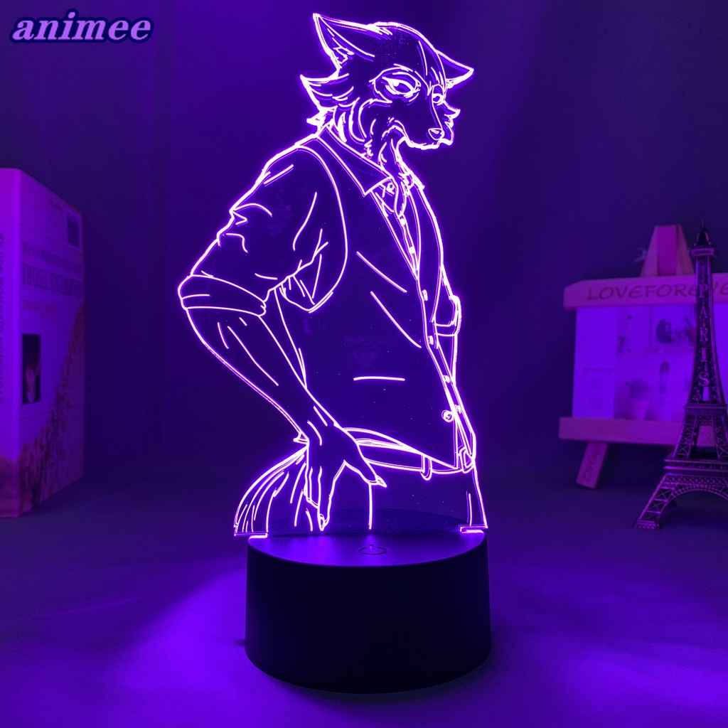 Đèn Ngủ Led Anime Beastars Legosi Cho Trang Trí Phòng Ngủ Đèn Chạy Bằng ...