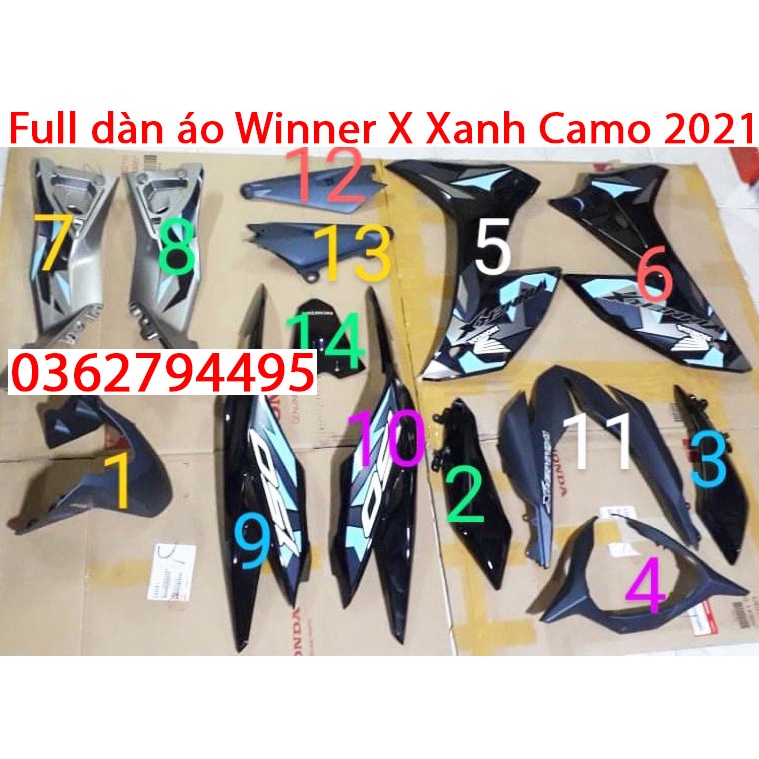 [Full bộ] Dàn áo Winner X Xanh Camo 2021 Shopee Việt Nam