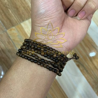 Vòng Tay Trầm Hương Chuỗi Tràng 216 Hạt 4mm Trầm Sánh Chìm - Mộc Trầm Hương MTH
