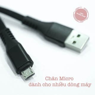 (Ngắn 30cm) Cáp Sạc Micro 30cm ( Độ Dài 0.3 Mét), Dây Sạc Micro Bảo Hành 1 Năm