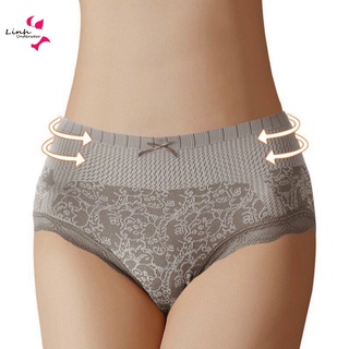 Quần Lót Nữ Cotton 3D kháng khuẩn cạp cao Phương Linh Underwear Họa Tiết Ren Hoa Co Giãn 4 Chiều Định Hình Cơ Thể